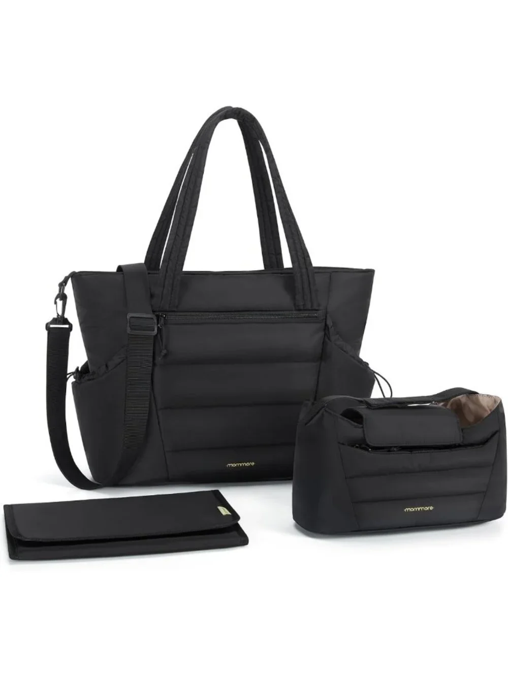 Stylish Diaper Bag Tote with Stroller Organizer | Puffy Travel Baby Tote